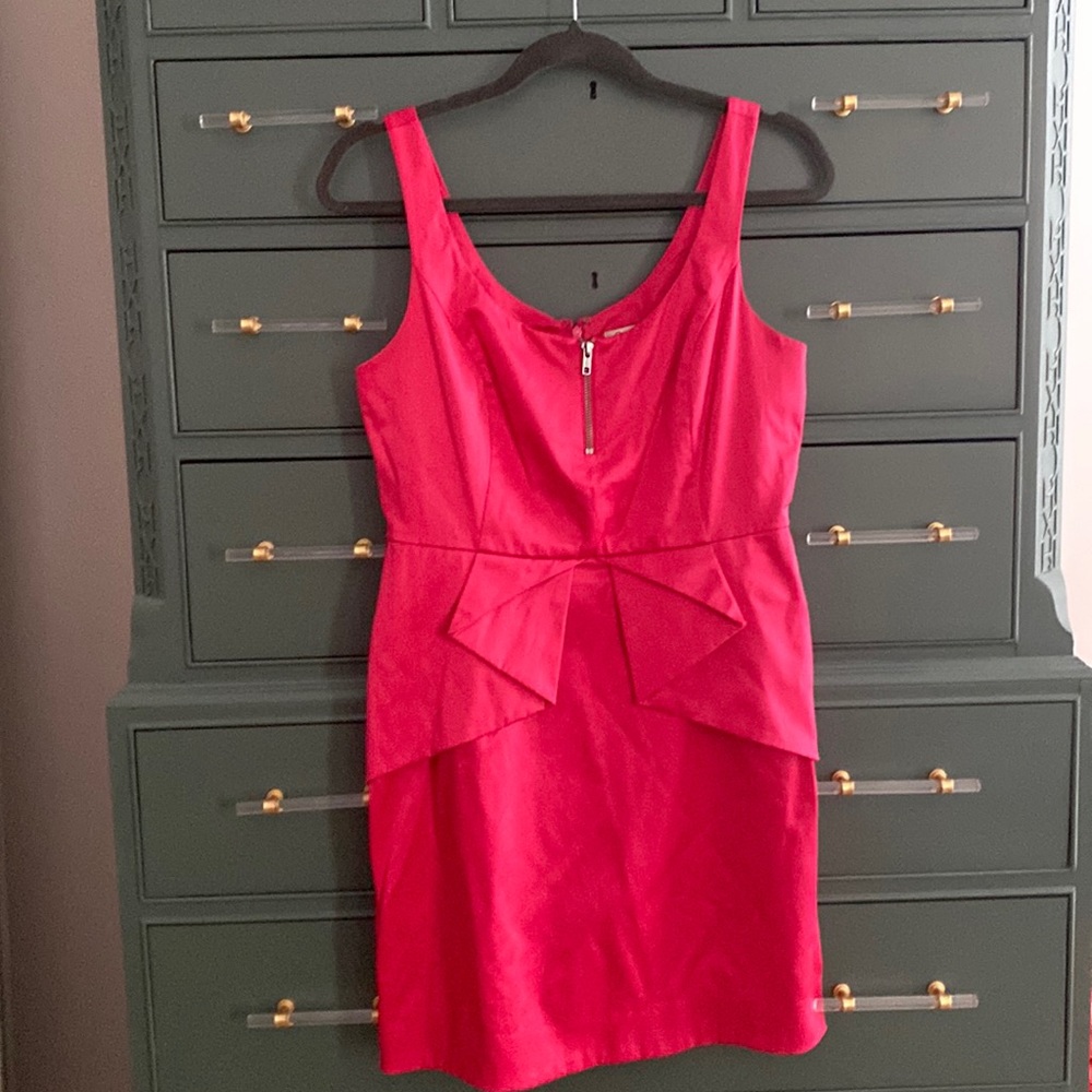 BCBG hot pink dress - thick satin material